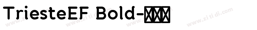 TriesteEF Bold字体转换